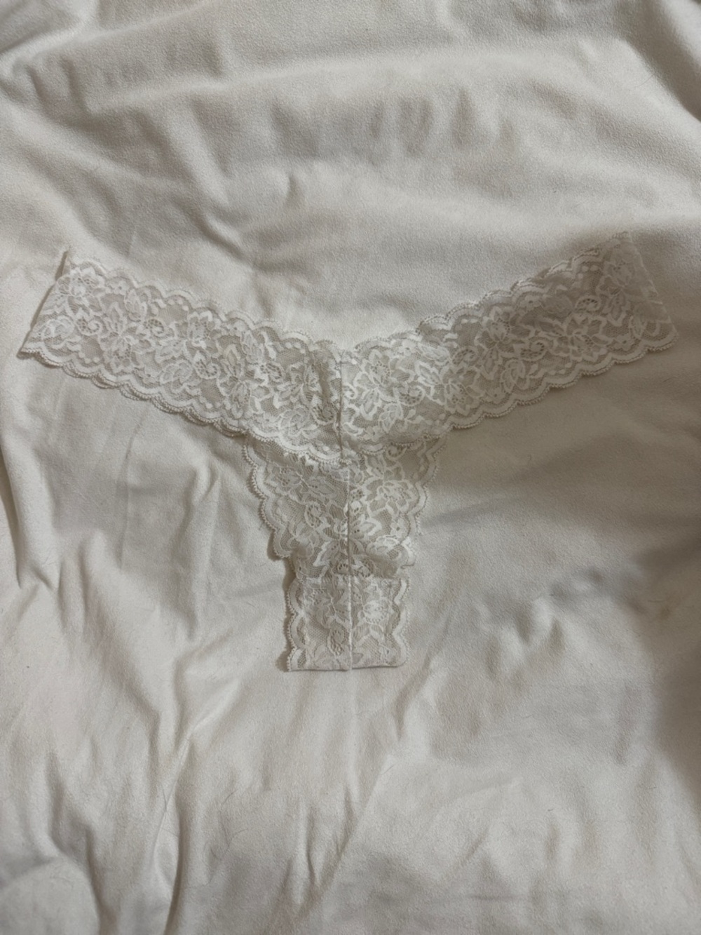 NEW Black, White, and Grey Lace Thong Set